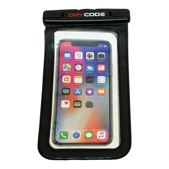 Dry Code Waterproof Phone Case, Black & Clear - Picture 3 of 4